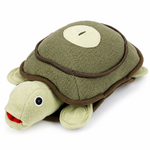 Plush turtle toy with a white background